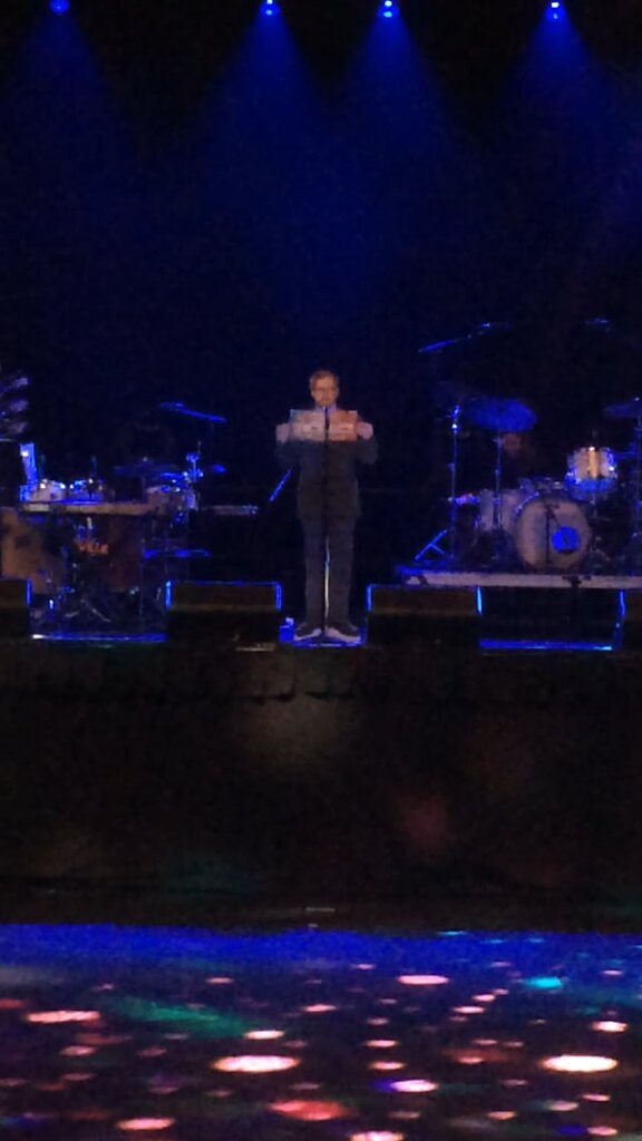 The stage for 'Contemporary Color' at the Barclay's Center, Brooklyn.